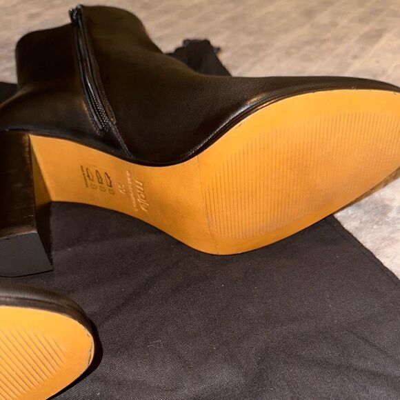 NEW Maje Fanette Pointed-Toe Leather Ankle Boots Size 9 - Picture 11 of 13